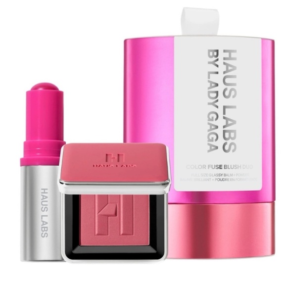 HAUS LABS Glassy Blush Stick + Powder Blush Set